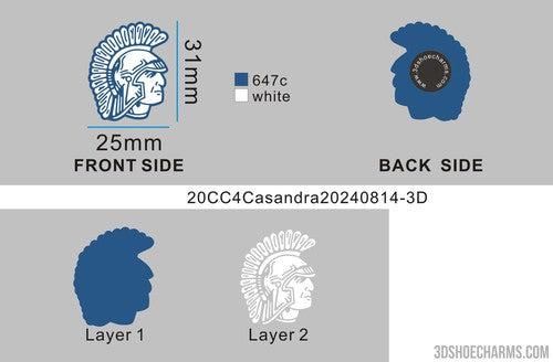 CUSTOM SHOE CHARMS-20CC4Casandra