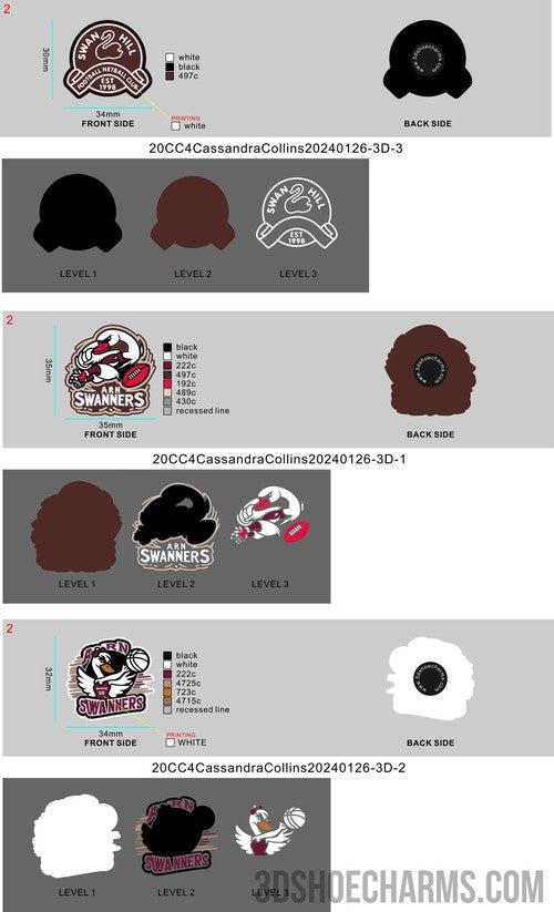 CUSTOM SHOE CHARMS - 20CC4Cassandra Collins