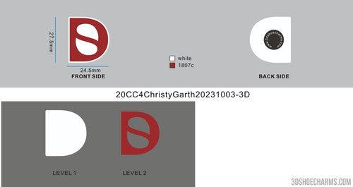 CUSTOM SHOE CHARMS - 20CC4Christy Garth