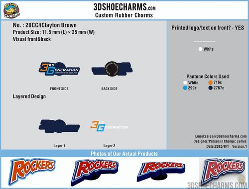 Custom Shoe charms-20CC4Clayton Brown 250801