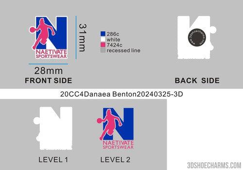 CUSTOM SHOE CHARMS - 20CC4Danaea Benton