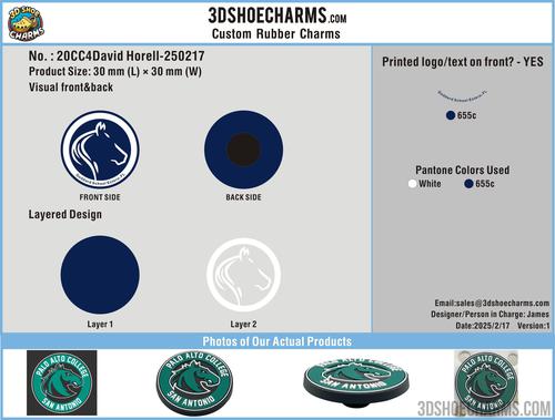 CUSTOM SHOE CHARMS-20CC4David Horell