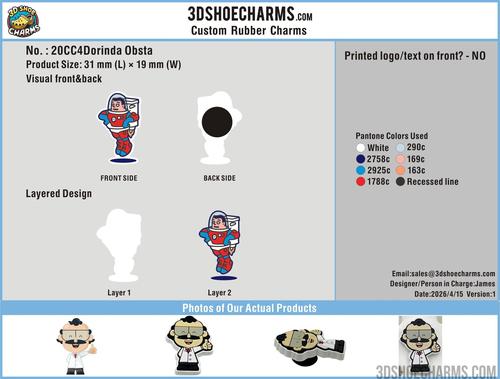 Custom Rubber Clog Charms – 20260422-20-RE