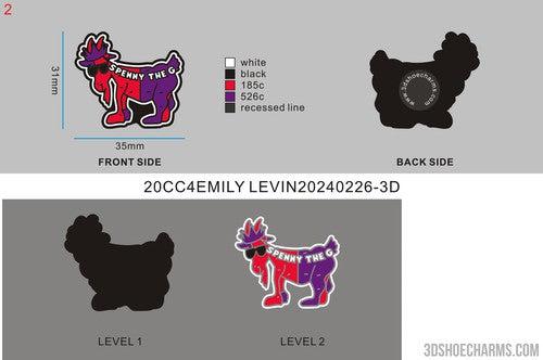 CUSTOM SHOE CHARMS - 20CC4EMILY LEVIN