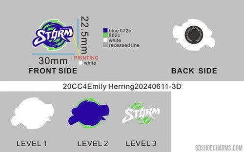 CUSTOM SHOE CHARMS-20CC4Emily Herring