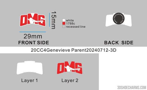 CUSTOM SHOE CHARM-20CC4Genevieve Parent