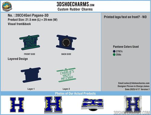 CUSTOM SHOE CHARMS-20CC4Geri Pagano250418