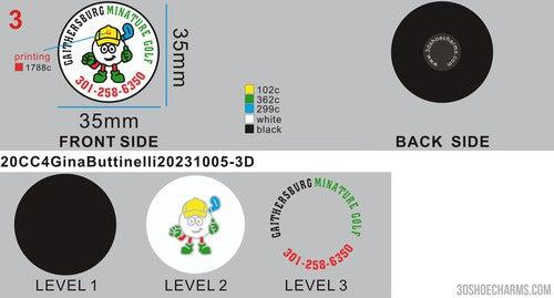 CUSTOM SHOE CHARMS - 0CC4Gina Buttinelli