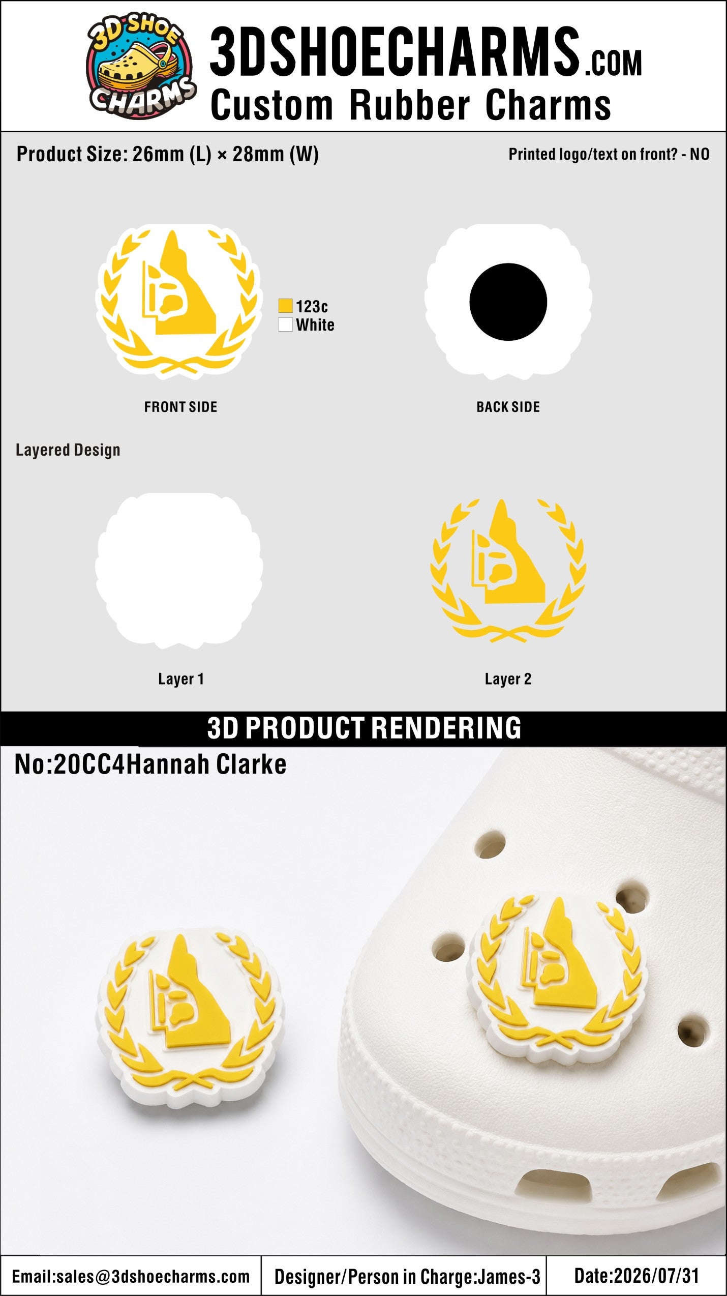 Custom Rubber Clog Charms - 20260804-20