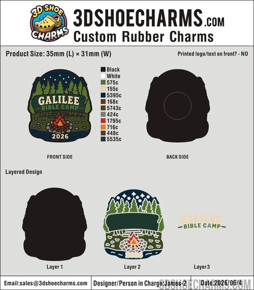Custom Rubber Clog Charms - 20260611-20-RE