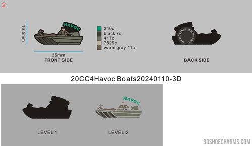 CUSTOM SHOE CHARMS - 20CC4Havoc Boats