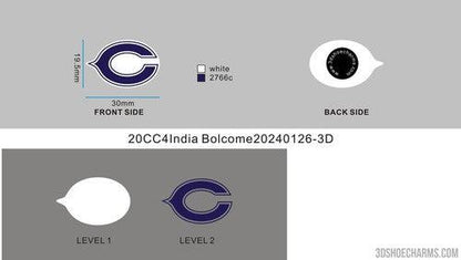 CUSTOM SHOE CHARMS - 20CC4India Bolcome