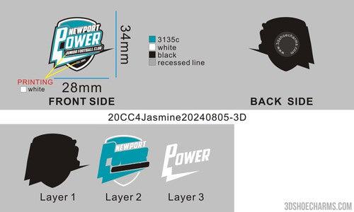 CUSTOM SHOE CHARMS-20CC4Jasmine