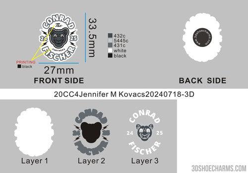 CUSTOM SHOE CHARMS-20CC4Jennifer M Kovacs