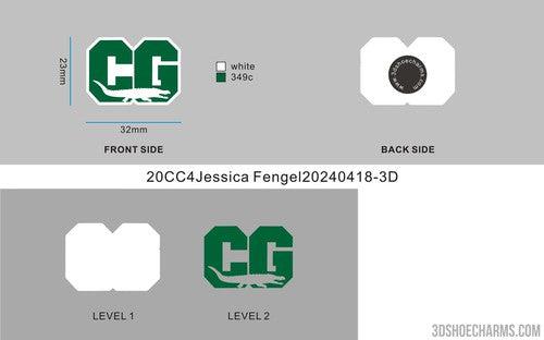 CUSTOM SHOE CHARMS - 20CC4Jessica Fengel