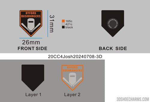 CUSTOM SHOE CHARMS-20CC4Josh