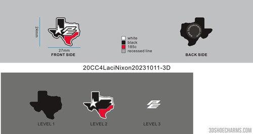 CUSTOM SHOE CHARMS - 20CC4Laci Nixon