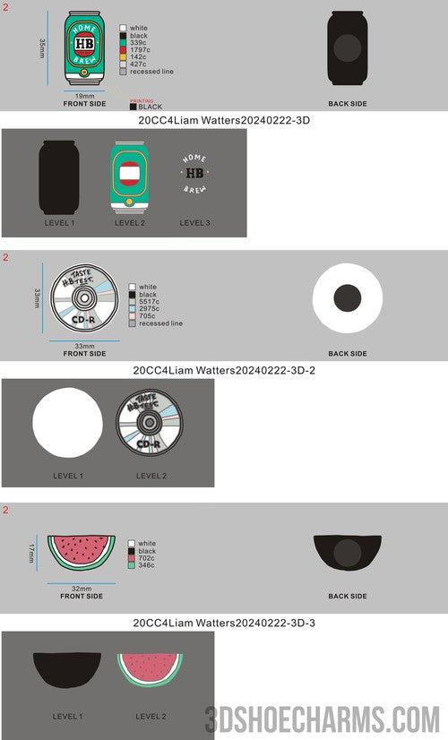 CUSTOM SHOE CHARMS - 20CC4Liam Watters