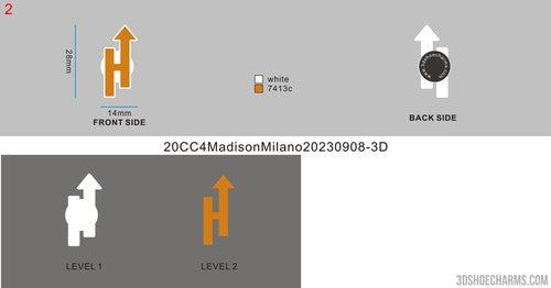 CUSTOM SHOE CHARMS - 20CC4Madison Milano