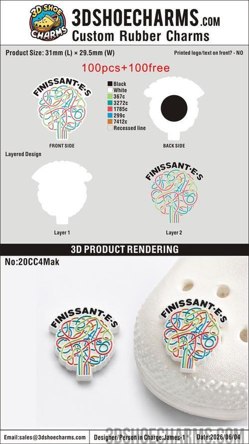Custom Rubber Clog Charms - 20260604-20