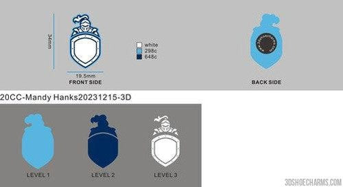 CUSTOM SHOE CHARMS-20CC4Mandy Hanks