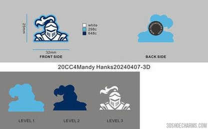 CUSTOM SHOE CHARMS-20CC4Mandy Hanks