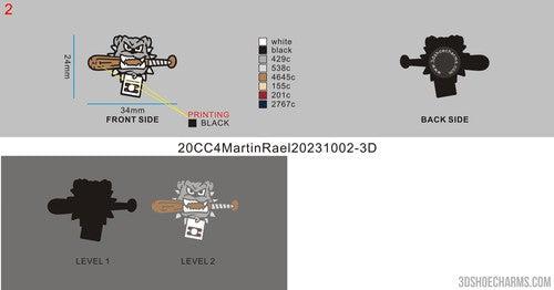 CUSTOM SHOE CHARMS - 20CC4Martin Rael