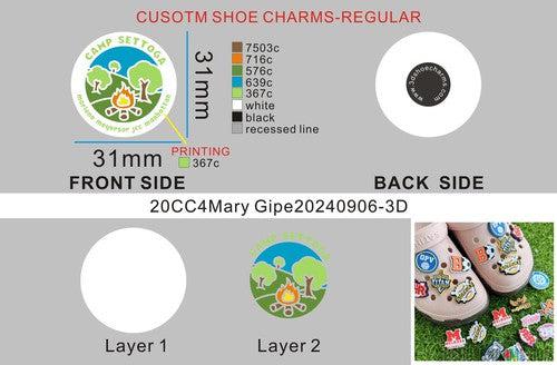 CUSTOM SHOE CHARMS-20CC4Mary Gipe