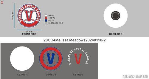 CUSTOM SHOE CHARMS - 20CC4Melissa Meadows