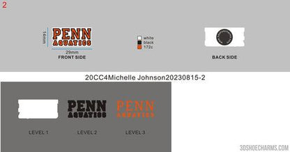 CUSTOM SHOE CHARMS -20CC4Michelle Johnson