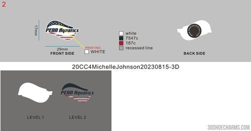 CUSTOM SHOE CHARMS -20CC4Michelle Johnson