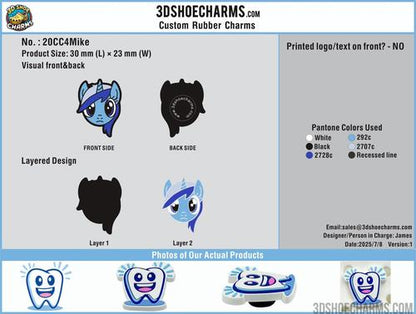 Custom Shoe charms-20CC4Mike-RE