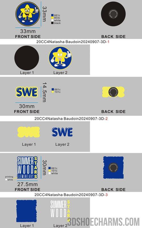 CUSTOM SHOE CHARMS-20CC4Natasha Baudoin