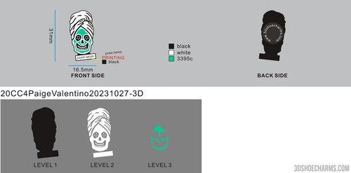 3D RUBBER CHARMS FOR CLOGS WITH YOUR LOGO(SAMPLE ORDER)