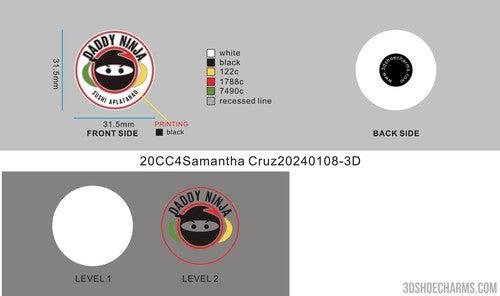 CUSTOM SHOE CHARMS -20CC4Samantha Cruz