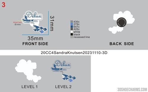 CUSTOM SHOE CHARMS - 20CC4Sandra Knutsen