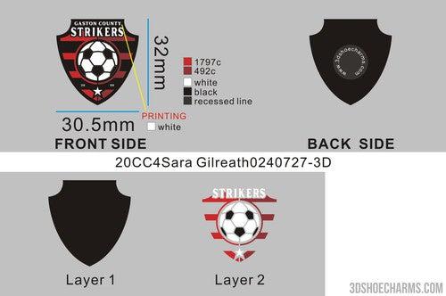 CUSTOM SHOE CHARMS-20CC4Sara Gilreath