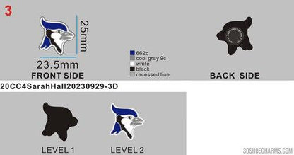 CUSTOM CLOG CHARMS - 20CC4Sarah Hall