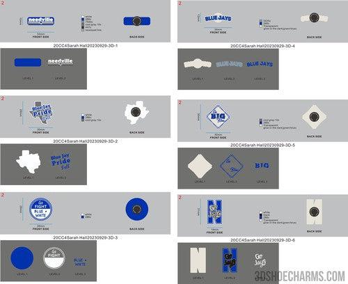 CUSTOM CLOG CHARMS - 20CC4Sarah Hall