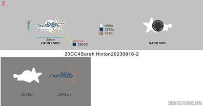 CUSTOM CLOG CHARMS - 20CC4Sarah Hinton