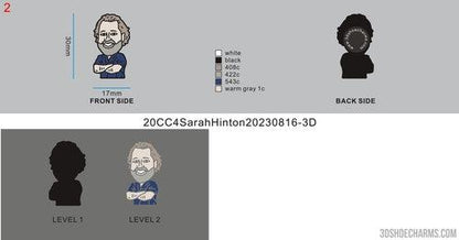 CUSTOM CLOG CHARMS - 20CC4Sarah Hinton