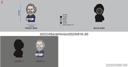 CUSTOM CLOG CHARMS - 20CC4Sarah Hinton