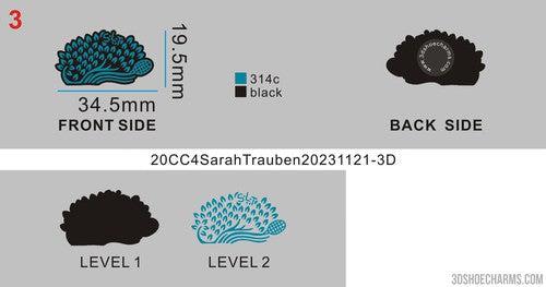 CUSTOM CLOG CHARMS - 20CC4Sarah Trauben