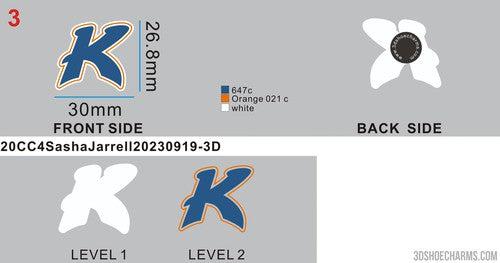 CUSTOM SHOE CHARMS - 20CC4Sasha Jarrell