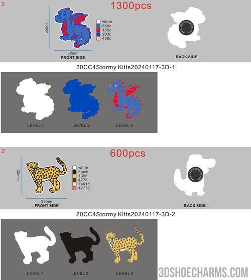 CUSTOM SHOE CHARMS -20CC4Stormy Kitts