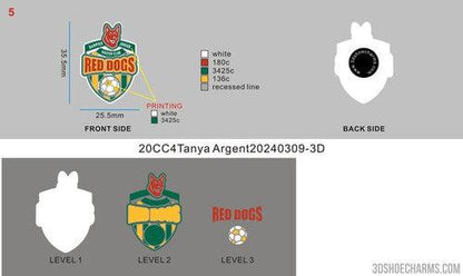 CUSTOM CLOG CHARMS - 20CC4Tanya Argent