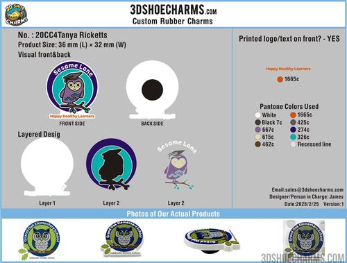 CUSTOM SHOE CHARMS-20CC4Tanya Ricketts