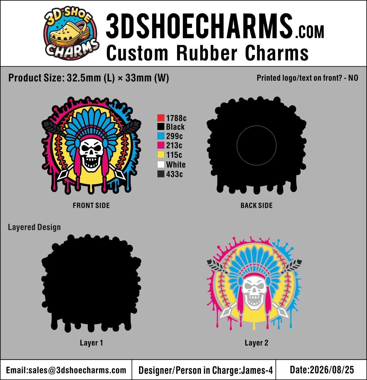 Custom Rubber Clog Charms - 20260828-20-3