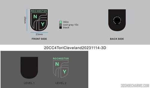 CUSTOM SHOE CHARMS - 20CC4Tori Cleveland