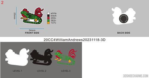 CUSTOM SHOE CHARMS - 20CC4William Andrews